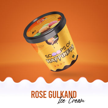 Rose Gulkand Ice Cream